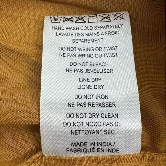 FREE PEOPLE Women’s Tan Camel Faux Leather Mini Skirt Sz 2 - Picture 10 of 10